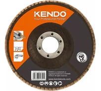 Лепестковый шлифовальный круг (T29) KENDO 125х22.2 мм, P80 77908041