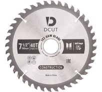 Пильный диск DCUT TCT SAW BLADE 190х30мм 40T ATB DS19040