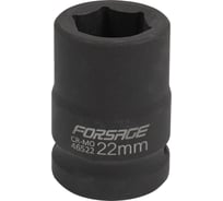 Головка ударная 6-гранная Forsage 22мм, 3/4DR F-46522(6847)