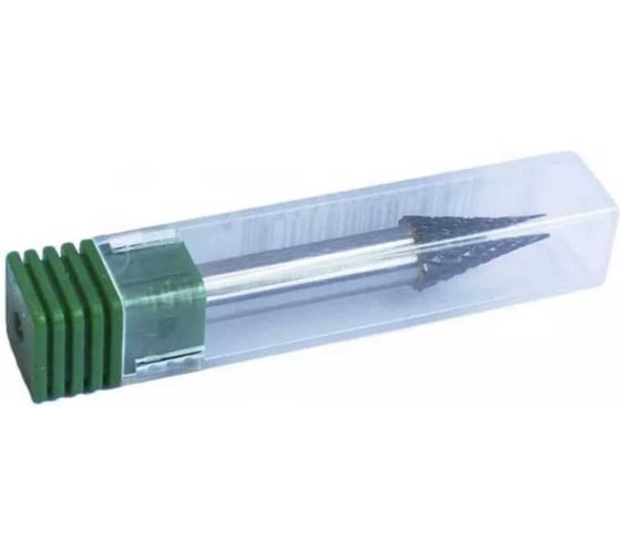 Шарошка коническая по металлу Rockforce 10мм, хвостовик 6мм,в пластиковом футляре RF-617M1020(49369) 1