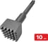 Бучарда SDS-max SAMGRUPP 45х45х240 25Z АРМАТА 10 шт SAMC-051452425-10 1