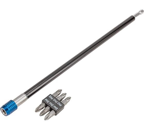 Биты Scheppach PH2 1/4х25мм с битодержателем, набор 7 предметов Sch-HW-S7(63759)