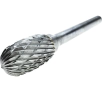 Борфреза твердосплавная тип E Diamond Industrial 14 х 22 мм S=6 мм овальная DIDBFE1422