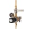 Газовый пост KRASS UNISET ACETYLENE Ацетилен 2.5/0.15МПа, 10 м3/час, вх. G3/8LH+ниппель 12 мм под приварку, вых. М16х1,5LH+ниппель 6/9 мм 2711007PV 3