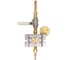 Газовый пост KRASS UNISET ACETYLENE Ацетилен 2.5/0.15МПа, 10 м3/час, вх. G3/8LH+ниппель 12 мм под приварку, вых. М16х1,5LH+ниппель 6/9 мм 2711007PV 4