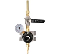 Газовый пост KRASS UNISET AR/CO2 Аргон/Углекислый газ 4/0.75 МПа, 30/40 л/мин, вх. G3/8+ниппель 12 мм под приварку, вых. М16х1,5+ниппель 6/9 мм 2711008PV