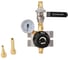 Газовый пост KRASS UNISET AR/CO2 Аргон/Углекислый газ 4/0.75 МПа, 30/40 л/мин, вх. G3/8+ниппель 12 мм под приварку, вых. М16х1,5+ниппель 6/9 мм 2711008PV 2