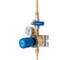 Газовый пост KRASS UNISET O2/INERT Кислород/Инертный газ, 3/1 МПа, 60 м3/час, вх. G3/8+ниппель 12 мм под приварку, вых. М16х1,5+ниппель 6/9 мм 2711005PV 2