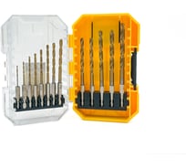 Набор сверл по металлу SKOLE (SM14) 13шт (1,5-6,5мм) HSS-TIN, HEX SM14-13PC