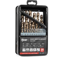 Набор сверл по металлу КВТ НСС-25К серия ПРОФИ 106206