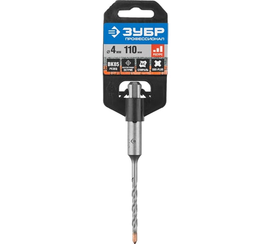 Бур по бетону ЗУБР (4х110 мм, SDS-plus) 29314-110-04_z01