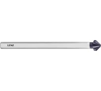 Зенковка LENZ 90, 12,4 мм, HSS-XE с покрытием, трёхгранный длинный хвостовик, арт. LZSK-21124 F