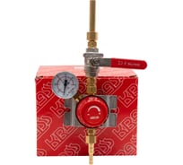 Газовый пост KRASS UNISET KRAS PROPANE пропан 2.5/0,3 МПа, 5 м3/час, вх. G3/8LH+ниппель 12 мм под приварку, вых. М16х1.5LH+ниппель 6/9 мм 2711006PV