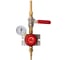 Газовый пост KRASS UNISET KRAS PROPANE пропан 2.5/0,3 МПа, 5 м3/час, вх. G3/8LH+ниппель 12 мм под приварку, вых. М16х1.5LH+ниппель 6/9 мм 2711006PV 2