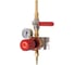 Газовый пост KRASS UNISET KRAS PROPANE пропан 2.5/0,3 МПа, 5 м3/час, вх. G3/8LH+ниппель 12 мм под приварку, вых. М16х1.5LH+ниппель 6/9 мм 2711006PV 3