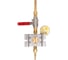 Газовый пост KRASS UNISET KRAS PROPANE пропан 2.5/0,3 МПа, 5 м3/час, вх. G3/8LH+ниппель 12 мм под приварку, вых. М16х1.5LH+ниппель 6/9 мм 2711006PV 4