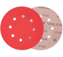 Диск абразивный керамика, 125 мм, 8 отв., Р 180 (упак.50 шт) VOLCA 70125080180