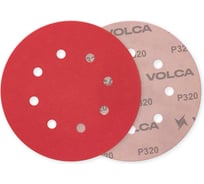 Диск абразивный керамика, 125 мм, 8 отв., Р 320 (упак.50 шт) VOLCA 70125080320