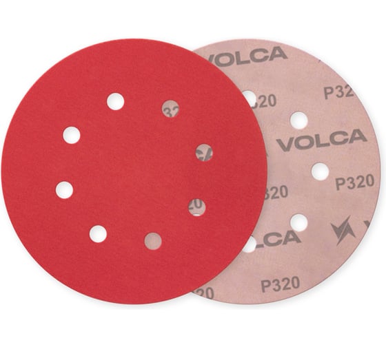 Диск VOLCA ONYX 125 мм, 8 отв., Р320, 50 шт 70125080320 1
