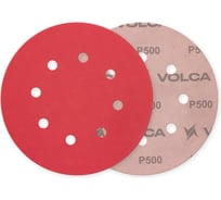 Диск абразивный керамика, 125 мм, 8 отв., Р 500 (упак.50 шт) VOLCA 70125080500