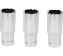 Головка торцевая YATO 12-гранная 1/2 23мм длинная CrV, 3 штуки YT-12945Y