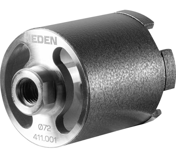 Коронка алмазная для подрозетников HEDEN 72x65 мм, М16, 5 сегментов, торцевая 411.001