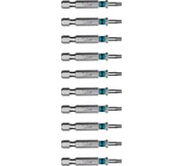 Бита GROSS Torx 15х50мм, сталь S2, шестигранная, 10 шт. 114609