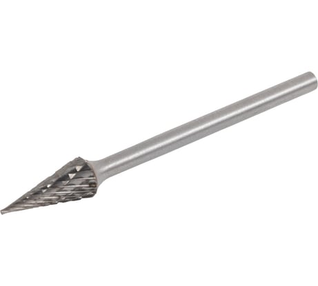 Борфреза твердосплавная коническая (6x13x3x50 мм; M061303; двойная насечка) Булава 002192