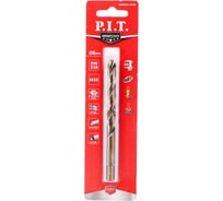 Сверло по металлу кобальтовое с титановым покрытием P.I.T. 8.0x117 мм М35 Co5% 135° AMED02-0008