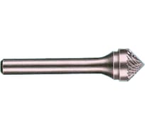 Борфреза твердосплавная коническая К12 06x06 (12x6x6х65 мм; 90 градусов; Х-образная насечка) CNIC 31178