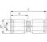 Фитинг прямой (8 мм; 20 бар; пластик) CDC Pneumatics MPUC 08-W 2