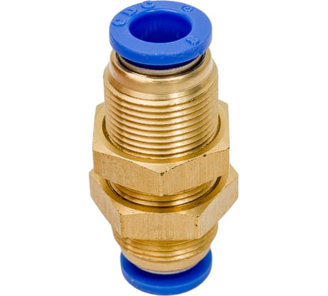 Цанговое проходное соединение 8 мм CDC Pneumatics PMM 08N