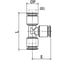 Фитинг Т-образн. латунь 8мм BUT0800 BUT 0800 CDC Pneumatics 2