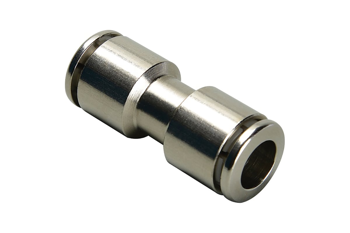 Фитинг прямой латунь никелированная 10 мм CDC Pneumatics BUC 10N ...