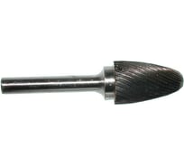 Борфреза твердосплавная гиперболическая со сферическим торцом F16 25М06 (16x25x6х65 мм; R=3.5 мм; спиральная насечка) CNIC 31134