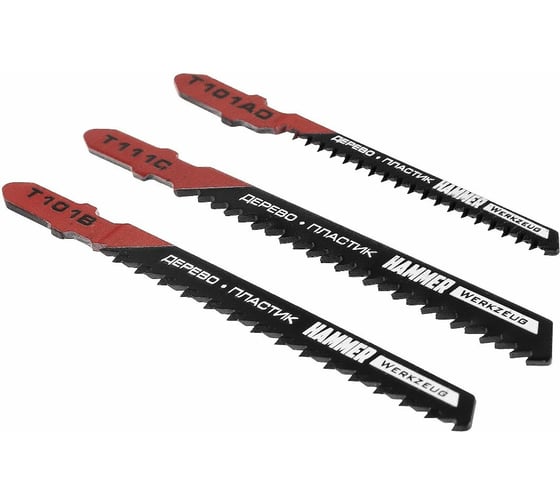 Набор пилок по дереву и пластику Flex 204-901 JG WD-PL набор No1 3 шт для лобзика Hammer 30580