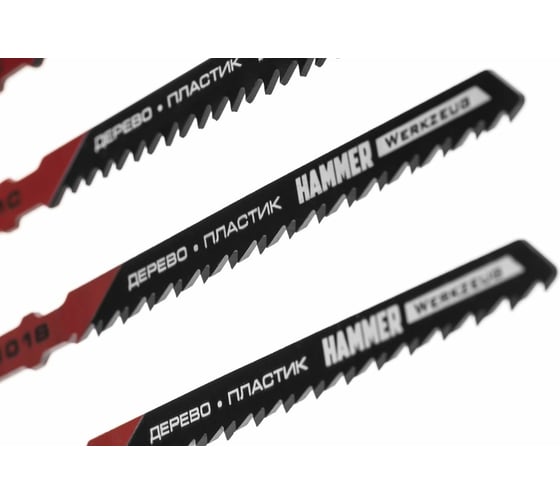 Набор пилок по дереву и пластику Flex 204-902 JG WD-PL No2 5 шт для лобзика Hammer 30579