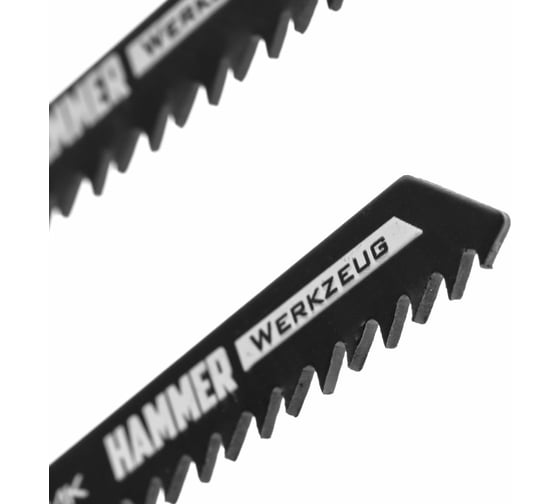 Пилка по дереву Flex JG WD-PL T111C (2 шт; 74 мм, шаг 3 мм; HCS) для лобзика Hammer 30568 204-106