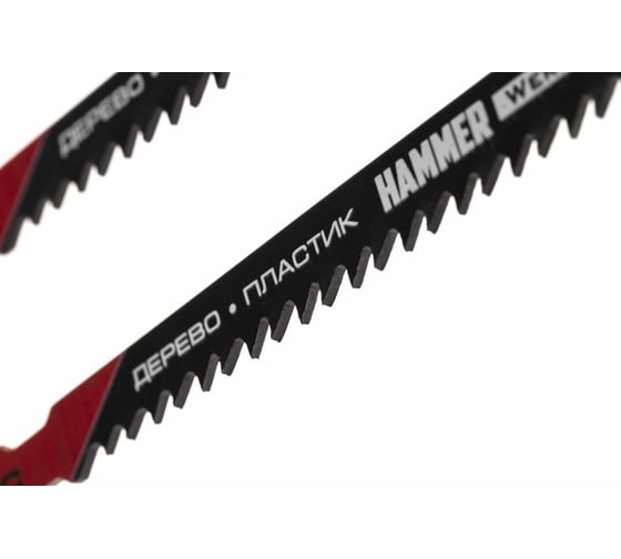 Пилка по дереву Flex JG WD-PL T111C (2 шт; 74 мм, шаг 3 мм; HCS) для лобзика Hammer 30568 204-106