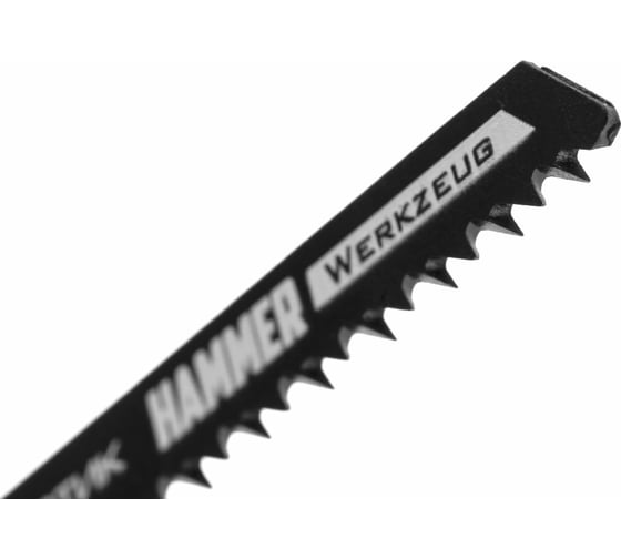 Пилка Flex 204-105 JG WD T101BRF (2 шт; 74 мм; шаг 2.5 мм; BiM) для лобзика Hammer 30569