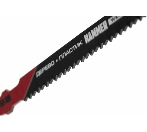 Пилка для мягкого дерева Flex JG WD-PL T119B (2 шт; 80 мм; шаг 2 мм; HCS) для лобзика Hammer 30567 204-107