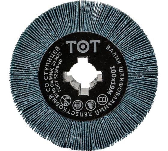 Шлифовальный валик (100х50x19 мм; Zirc P80) Totflex 4631161093042