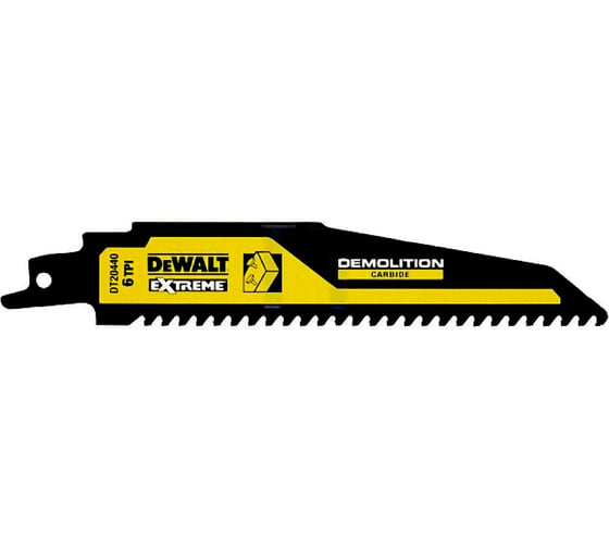 Полотно с карбидными зубьями Wood Nails 152 мм DEWALT DT20440-QZ 1