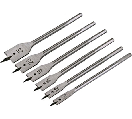 Набор перовых сверл 6 шт. (10-25х155 мм) по дереву STAYER 2950-H6