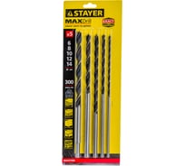 Набор сверл по дереву 5 шт. (6 - 14 x 300 мм) Stayer 2943-300-H5