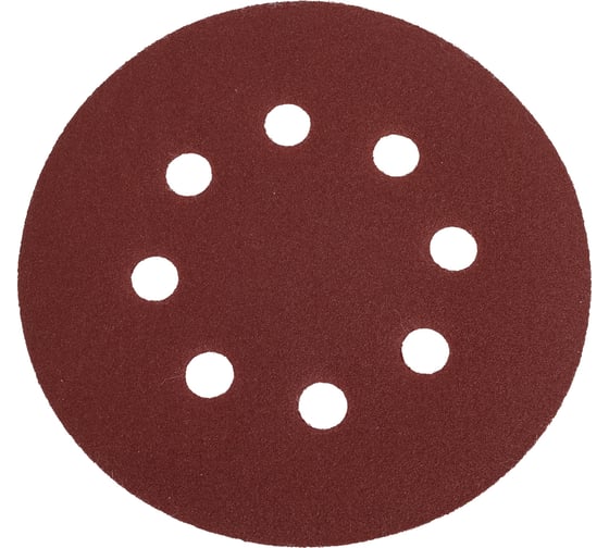 Лист шлифовальный (5 шт; 125 мм; 8 отверстий; Р180) REDVERG 920501 6624186