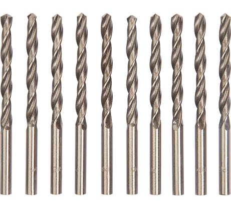 Сверло (10 шт; 2.6 мм; ц/х; Класс В; Р6М5/HSS) ТРЭЛ dn00222