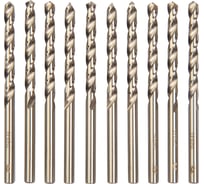 Сверло по металлу Р6М5/М2 (10 шт; 4.6 мм; ц/х; вышлифованное Класс А1) WOLFSTAR da00243