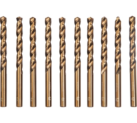 Сверло по металлу Р6М5К5/М35 (10 шт; 3.1 мм; ц/х; вышлифованное Класс А1) WOLFSTAR dc00234