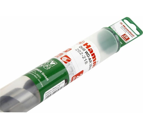 Сверло спиральное по дереву Flex 202-218 DR WD AR (28х460х370 мм) Hammer 32414